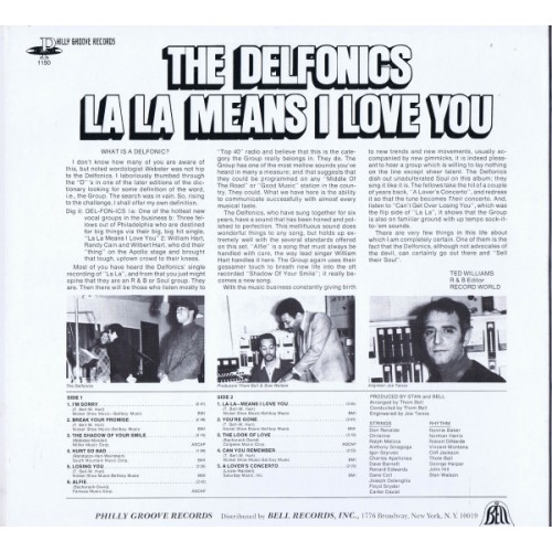 THE DELFONICS - LA LA MEANS I LOVE YOU - Music On Vinyl