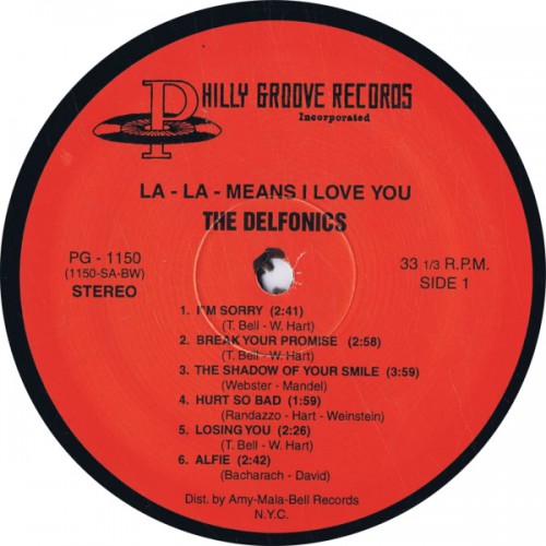 DELFONICS La La Means I Love You (Philly Groove Records ‎– 1150) USA  re-issue LP