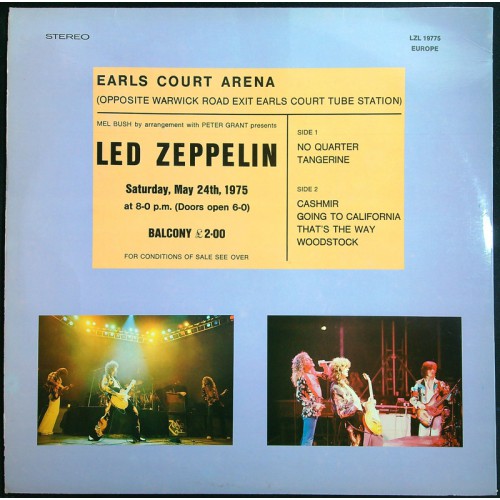 Vinyl Album - Led Zeppelin - Earls Court - [none] - Bootleg