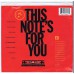 NEIL YOUNG AND THE BLUENOTES This Note's For You / extended 'Live' version / original studio version (Reprise 27848) USA 1988 PS PROMO 45