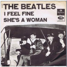 BEATLES I Feel Fine / She's A Woman (Parlophone R 5200) Denmark 1964 PS 45