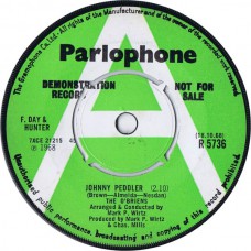 O'BRIENS Johnny Peddler / The Curragh Of Kildare (Parlophone R 5736) UK 1968 DEMO 45 (Mark Wirtz)