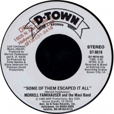 MERRELL FANKHAUSER Some Of Them Escaped It All (D-Town) USA 1985 promo 45