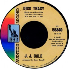 J.J. CALE Dick Tracy (Liberty 55840) USA 1965 promo 45
