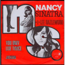 NANCY SINATRA & LEE HAZLEWOOD You Only Live Twice / Jackson (Reprise 0595) Holland PS 1967 45