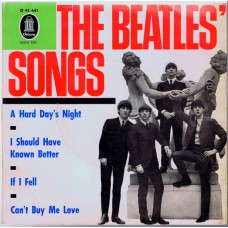 BEATLES The Beatles' Songs 7" EP (Odeon 41641) Germany 1964 PS EP