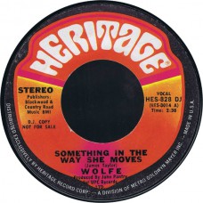 WOLFE Something In The Way She Moves / Stereo/Mono (Heritage HES 828) USA 1971 cs Promo 45 (James Taylor)