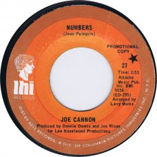 JOE CANNON Numbers / Me And The Wine and The City Light (LHI 27) USA 1970 45