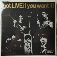 ROLLING STONES Got Live If You Want It (Decca DFE 8620) UK 1965 PS EP