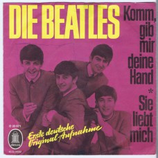 BEATLES Komm Gib Mir Deine Hand / Sie Liebt Dich (Odeon O 22671) Germany 1964 PS 45