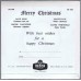 Various MERRY CHRISTMAS with DAVE KING, DICKIE VALENTINE, MANTOVANI, DAVID WHITFIELD (Decca DFE 6408) UK  1957 PS EP