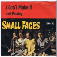 SMALL FACES I Can't Make It / Just Passing (Decca DL 25287) Germany 1967 PS 45
