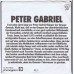PETER GABRIEL Solsbury Hill / Moribund The Burgermeister (Charisma 6073392) Germany 1977 PS 45