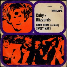CUBY AND THE BLIZZARDS Back Home (Philips JF 333586) Holland 1966 PS 45