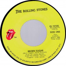 ROLLING STONES Brown Sugar / Bitch (Rolling Stones 19100) USA 1971 45