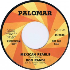 DON RANDI Mexican Pearls / I Don't Wanna Be Kissed (Palomar 45-2203) USA 1964 promo 45 (Wrecking Crew)