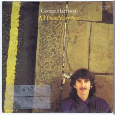 GEORGE HARRISON All Those Years Ago / Writing's On The Wall (Warner Bros/Dark Horse DH 17807) Germany 1981 PS 45