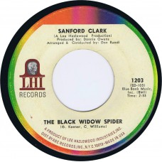 SANFORD CLARK The Black Widow Spider / The Son Of Hickory Holler's Tramp (LHI 1203) 1967 45 (Lee Hazlewood)