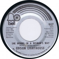 EDISON LIGHTHOUSE She Works In A Woman's Way / It's Gonna Be A Lonely Summer (Bell907) USA 1970 45