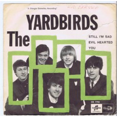 YARDBIRDS Still I'm Sad / Evil Hearted You (Columbia DB 7706)  Sweden 1965 PS 45