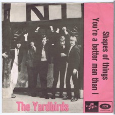 YARDBIRDS Shapes Of Things / You're A Better Man Than I (Columbia DB 7848) Denmark 1966 PS 45