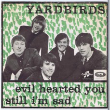 YARDBIRDS Still I'm Sad / Evil Hearted You (Columbia DB 7706) Denmark 1965 PS 45