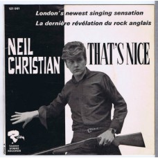 NEIL CHRISTIAN That's Nice / I Like It (Riviera 121061) France 1966 PS 45 (Jimmy Page)