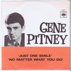 GENE PITNEY Just One Smile / No Matter What You Do (CBS 2477) Norway 1966 PS 45
