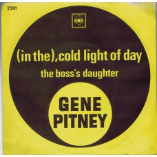 GENE PITNEY (In The), Cold Light Of Day (CBS 2361) Sweden 1966 PS 45