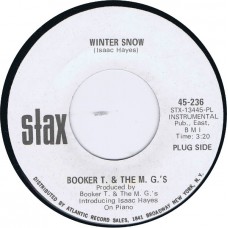BOOKER T. & THE MGS Winter Snow / Silver Bells (Stax 45-236) USA 1967 promo 45