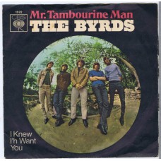 BYRDS Mr. Tambourine Man / I Knew I'h Want You (misprint) (CBS 1922 ) Germany 1965 PS 45
