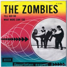 ZOMBIES Tell Her No / What More Can I Do (Decca F 12 072) Holland 1965 PS 45