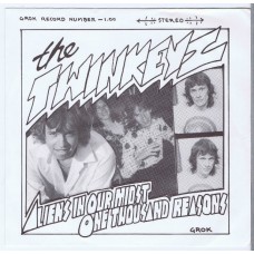 TWINKEYZ Aliens In Our Midst / One Thousand Reasons (Grok 1.00) USA 1978 white vinyl PS 45 + insert