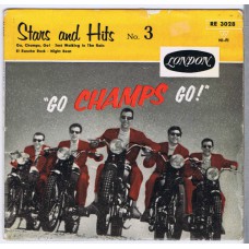 CHAMPS Stars and Hits No.3 - "Go Champs Go!" (London RE 3028) Germany 1959 PS EP