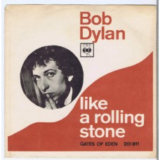 BOB DYLAN Like A Rolling Stone / Gates Of Eden (CBS 201811) Denmark 1965 PS 45