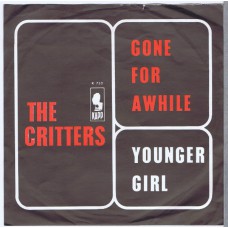 CRITTERS Young Girl / Gone For Awhile (Kapp K-752) Holland 1966 PS 45