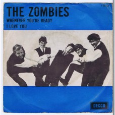 ZOMBIES Whenever You're Ready / I Love You (Decca F 12.225) Holland 1965 PS 45