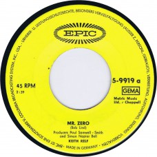 KEITH RELF Mr. Zero / Knowing (Epic 5-9919) Germany 1966 45 (Yardbirds)