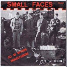 SMALL FACES All Or Nothing / Understanding (Decca 26.082) Belgium 1966 PS 45