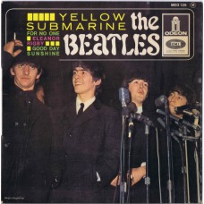 BEATLES Yellow Submarine / For No ONe / Eleanor Rigby / Good Day Sunshine (Odeon MEO 126) France 1966 PS EP