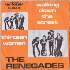 RENEGADES Walking Down The Street / Thirteen Women (Artone SM 25.349) Holland 1966 PS 45