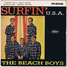THE BEACH BOYS Surfin' U.S.A. +3 (Capitol EAP1-20540) UK 1963 PS EP