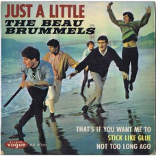 BEAU BRUMMELS Just A Little / That's If You Want Me To / Stick Like Glue / Not Too Long Ago (Disques Vogue ‎– INT. 18010) France 1965 PS EP