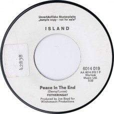 FOTHERINGAY Peace In The End / Winter Winds (Island 6014019) Germany 1970 Promo 45