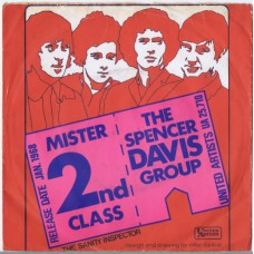 SPENCER DAVIS GROUP Mister 2nd Class / Sanity Inspector (United Artists UA 25.710) Holland 1967 PS 45