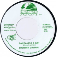 SHERWIN LINTON Santa Got A DWI / And Old Christmas Card (Breaker B 3902) USA 1986 xmas 45