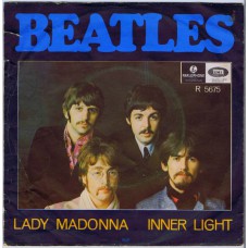 BEATLES Lady Madonna / Inner Light (Parlophone R 5675) Denmark 1968 PS 45