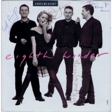 EIGHT WONDER Cross My Heart (CBS 651552-7) UK 1988 PS 45 (Autographed!)
