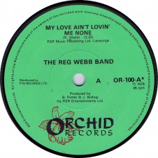 REG WEBB BAND My Love Ain't Lovin' Me None (Orchid 100) UK 1979 45 (Nik Kershaw)