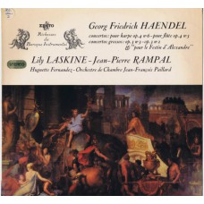 HAENDEL Concertos pour Harpe / Concertos Grossos Laskine, Rampal Paillard (Erato STE 50271) France Stereo LP